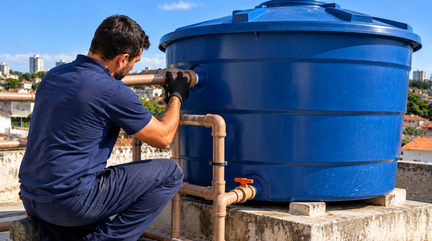 Instalação e Limpeza de Caixa d'Água